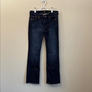 7 For All Mankind Blue Kimmie Boot Cut Denim with Subtle Fade